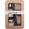 Baylis & Harding The Fuzzy Duck™ Bergamot, Hemp & Sandalwood Luxury Tin Set : sprchový gel na tělo i vlasy Bergamot, Hemp & Sandalwood 100 ml + koupelové krystaly pro uvolnění svalů Bergamot, Hemp & S