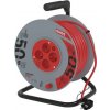 EMOS Predlžovací kábel na bubne 50 m / 4 zásuvky / s vypínačom / červený / PVC / 230V / 1,5 mm2 P194504