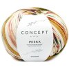 MISKA SOCKS Katia Farby MISKA: 102 hnedá-ružová-žltá