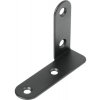 Spojovací uholník 45x60x16 mm ľavý čierny 1 ks