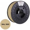 C-TECH Tisková struna (filament) PREMIUM LINE, PLA, béžová, RAL1001, 1,75mm, 1kg