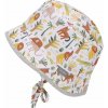 STERNTALER Klobúk obojstranný s potlačou Safari UV 50+ white chlapec-47 cm-9-12 m