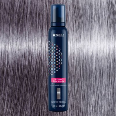 Indola Color Style Mousse farbiaca pena na vlasy Anthracite 200 ml