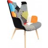 Nábytek Pegas Křeslo ušák Helsinki multicolor patchwork