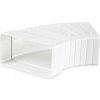 VENTS koleno plastové ploché oblúk viac uhlový horizontálny 55 x 110 mm