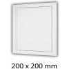Plastové revízne dvierka 200 x 200 mm s montážnym golierom MIKAWI 59-2849