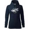 Still Plays With Planes - Mikina dámská Cape s kapucí - XL ( Tmavomodrá (veľmi tmavá - skoro čierna) )