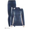 Craft CORE Dry Baselayer dámsky set, tmavomodrá/ružová M
