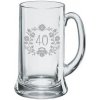 B.BOHEMIAN Pohár B.Bohemian Pivný polliter 0,5 l Jubileum 40 rokov motív kvetinky