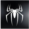 Veselá Stena Drevená nástenná dekorácia Znak Spiderman čierny