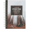 Christian Art Gifts Inspirational Journal, Stand Firm in the Faith Wide Ruled Notebook, 1 Cor. 16:13 Bible Verse, Brown, 192 Lined Pages W/Scripture,