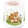 Sviečka malá 9 cm Veveričky - Ambiente Europe BV
