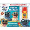Disney Junior Puppy Dog Pals: Fun on the Farm: Book and Flashlight Set [With Flashlight]
