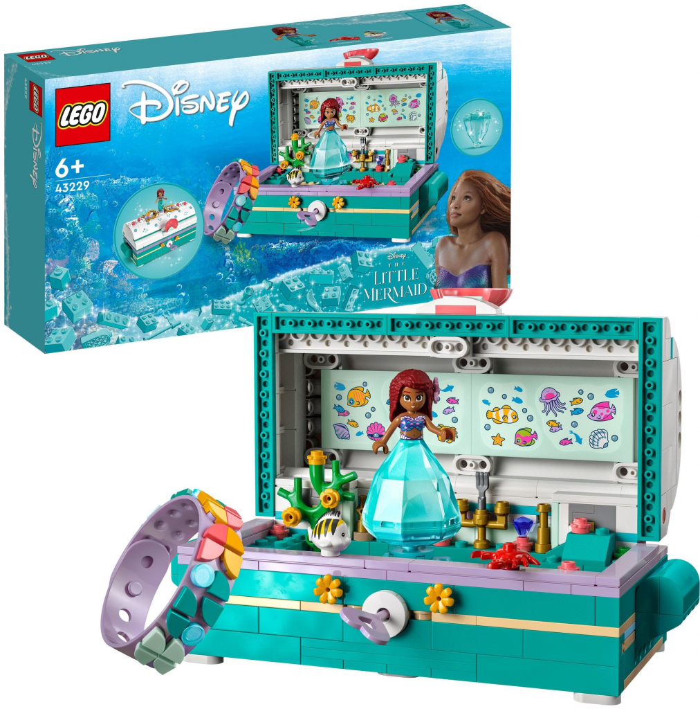 LEGO® Disney 43229 Arielina truhlica s pokladom