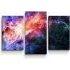 Sablio Obraz - 3-dílný Vesmírna žiara - 75x50 cm