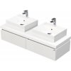 Skrinka do kúpeľne s umývadlom Intedoor DESK 3D biela matná 140,5 x 44,4 x 50,2 cm DE 54 3D 140 D STORM 2Z B073