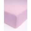 MKLozkoviny.sk Jersey plachta do postieľky s elastanom Deluxe 60 x 120 cm – ružová