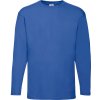 Fruit of the Loom Tričko Valueweight T LSL, dlouhý rukáv, pánské - AKCE! COT16103845002-royal blue M Modrá královská