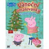 Vánoční omalovánky se samolepkami Peppa Pig
