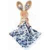 Plyšový zajačik na maznanie Bunny Navy Boh'aime Doudou et Compagnie modrý 12 cm v darčekovom balení od 0 mes