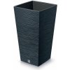 Kvetináč FURU SQUARE 34,5 cm - farba: antracitová - vrstva - antracit - Prosperplast