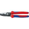 KNIPEX Kabelové nožnice s viackomponentovými rukoväťami 200mm KNIPEX