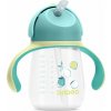 Baboo Cup with Silicone Straw hrnček s rúrkou Lagoon Fiesta 9m+ 260 ml