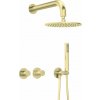 Deante Silia Hexa sprchová súprava podomietková s dažďovou sprchou zlatá NHS_R0YK