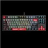 A4tech Bloody S87 mechanická herní klávesnice TKL,RGB Podsvícení, Red Switch, USB, CZ, černá/červená