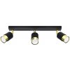 Sollux stropné svietidlo NERO 3 black/golden SL.1071