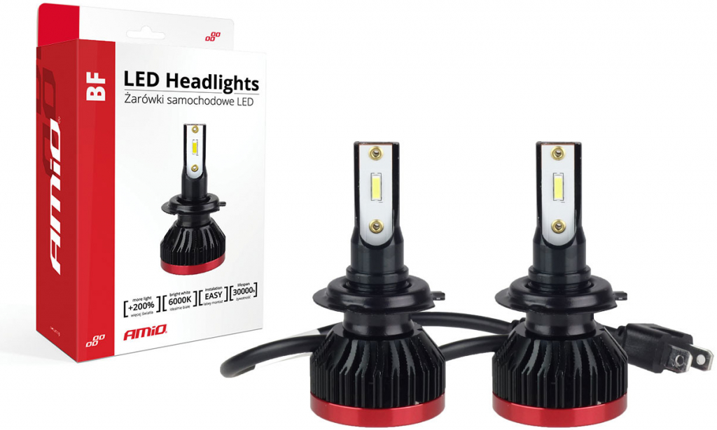 LED žiarovky hlavného svietenia H7 BF séria