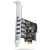 AXAGON PCEU-43RS, radič PCIe, 4x port USB 3.2 Gen 1, 5 Gb/s