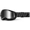 STRATA 2 100% - USA , dětské brýle černé - zrcadlové stříbrné plexi