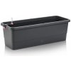 Plastkon Gardenie smart Samozavlažovací hrantík balkónový, plast, antracit, 100 × 19 × 9 cm, 41111047