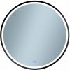 Venti Orion Black zrkadlo 80x80 cm okrúhly s osvetlením s vyhrievacou podložkou čierna 5905951180298