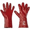 Rukavice RedStart máčané v PVC šité z bavlneného úpletu 10