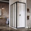 Ravak APSS-90 198 pevná stena, black+transparent 87 - 90,5 x 198 cm, black, 940703R2Z1