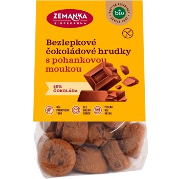 Biopekárna Zemanka Bio Bezlepkové čokoládové hrudky 100 g