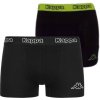 Pánske Boxerky Kappa 2 Pack Čierne/Limo Farba: čierna, Veľkosť: XXL