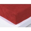 XPOSE® Froté plachta Exclusive - tmavo červená 140x200 cm, Froté