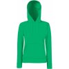 Fruit of the Loom Mikina Classic Lady-Fit Hooded Sweat s kapucí, dámská COT-16203852002 M Zelená kelly