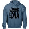 Swimming is in my DNA - Oversized mikina pánska Moon - kratšia + širšia - 3XL ( Denim )