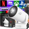 LED projektor Heelly Android Otočný 4K Mini Reproduktor biely