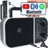 PRENOSNÉ KUCHYNSKÉ RÁDIO BLUETOOTH SIEŤOVÉ/BATÉRIOVÉ ANTÉNA DRŽIAK USB
