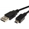 Kabel USB A(M) - miniUSB 5pin B(M), 1,5m (Nikon UC-E4, UC-E5, Olympus CB-USB4, Fuji FZ05365-100)