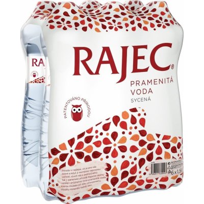 Rajec Pramenitá voda sýtená 6 x 1,5 l