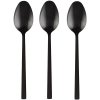 DuraHome Lyžička čajová PIANO, 3 ks, matná, čierna