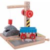 Bigjigs Rail Žeriav so štrkom