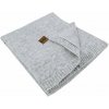 EKO Deka pletená s podšívkou Grey 100x80 cm