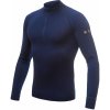 Sensor Merino Active tričko dl.rukáv stoják zips deep blue
